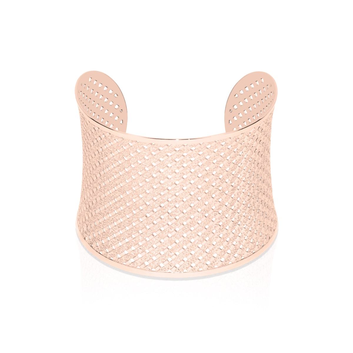 Metropolis | 18k Rose Gold | Laser Cut Cuff